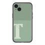 スリムプロテクションプレミアムケース with MagSafe［ オリジナル - initial two tone - T green ］