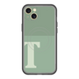 スリムプロテクションプレミアムケース with MagSafe［ オリジナル - initial two tone - T green ］