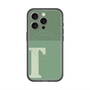 スリムプロテクションプレミアムケース with MagSafe［ オリジナル - initial two tone - T green ］