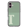 スリムプロテクションプレミアムケース with MagSafe［ オリジナル - initial two tone - T green ］