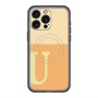 スリムプロテクションプレミアムケース with MagSafe［ オリジナル - initial two tone - U orange ］