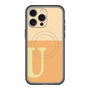 スリムプロテクションプレミアムケース with MagSafe［ オリジナル - initial two tone - U orange ］
