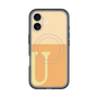 スリムプロテクションプレミアムケース with MagSafe［ オリジナル - initial two tone - U orange ］
