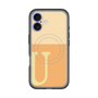 スリムプロテクションプレミアムケース with MagSafe［ オリジナル - initial two tone - U orange ］