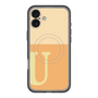 スリムプロテクションプレミアムケース with MagSafe［ オリジナル - initial two tone - U orange ］