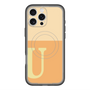 スリムプロテクションプレミアムケース with MagSafe［ オリジナル - initial two tone - U orange ］