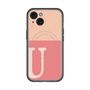 スリムプロテクションプレミアムケース with MagSafe［ オリジナル - initial two tone - U pink ］
