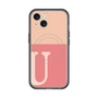 スリムプロテクションプレミアムケース with MagSafe［ オリジナル - initial two tone - U pink ］