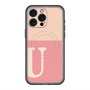 スリムプロテクションプレミアムケース with MagSafe［ オリジナル - initial two tone - U pink ］