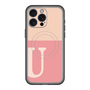 スリムプロテクションプレミアムケース with MagSafe［ オリジナル - initial two tone - U pink ］