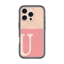 スリムプロテクションプレミアムケース with MagSafe［ オリジナル - initial two tone - U pink ］