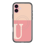 スリムプロテクションプレミアムケース with MagSafe［ オリジナル - initial two tone - U pink ］