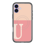 スリムプロテクションプレミアムケース with MagSafe［ オリジナル - initial two tone - U pink ］