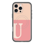 スリムプロテクションプレミアムケース with MagSafe［ オリジナル - initial two tone - U pink ］
