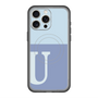 スリムプロテクションプレミアムケース with MagSafe［ オリジナル - initial two tone - U blue ］