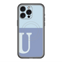 スリムプロテクションプレミアムケース with MagSafe［ オリジナル - initial two tone - U blue ］
