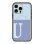 スリムプロテクションプレミアムケース with MagSafe［ オリジナル - initial two tone - U blue ］