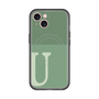 スリムプロテクションプレミアムケース with MagSafe［ オリジナル - initial two tone - U green ］