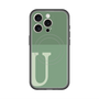 スリムプロテクションプレミアムケース with MagSafe［ オリジナル - initial two tone - U green ］