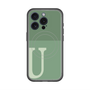 スリムプロテクションプレミアムケース with MagSafe［ オリジナル - initial two tone - U green ］