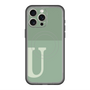 スリムプロテクションプレミアムケース with MagSafe［ オリジナル - initial two tone - U green ］