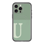スリムプロテクションプレミアムケース with MagSafe［ オリジナル - initial two tone - U green ］