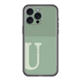 スリムプロテクションプレミアムケース with MagSafe［ オリジナル - initial two tone - U green ］
