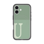 スリムプロテクションプレミアムケース with MagSafe［ オリジナル - initial two tone - U green ］