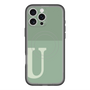 スリムプロテクションプレミアムケース with MagSafe［ オリジナル - initial two tone - U green ］