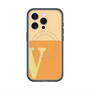 スリムプロテクションプレミアムケース with MagSafe［ オリジナル - initial two tone - V orange ］