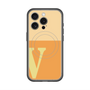 スリムプロテクションプレミアムケース with MagSafe［ オリジナル - initial two tone - V orange ］
