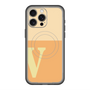 スリムプロテクションプレミアムケース with MagSafe［ オリジナル - initial two tone - V orange ］
