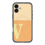 スリムプロテクションプレミアムケース with MagSafe［ オリジナル - initial two tone - V orange ］