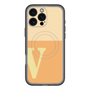 スリムプロテクションプレミアムケース with MagSafe［ オリジナル - initial two tone - V orange ］