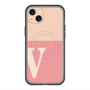 スリムプロテクションプレミアムケース with MagSafe［ オリジナル - initial two tone - V pink ］