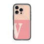 スリムプロテクションプレミアムケース with MagSafe［ オリジナル - initial two tone - V pink ］