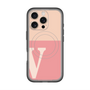 スリムプロテクションプレミアムケース with MagSafe［ オリジナル - initial two tone - V pink ］