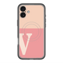 スリムプロテクションプレミアムケース with MagSafe［ オリジナル - initial two tone - V pink ］