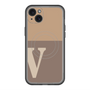スリムプロテクションプレミアムケース with MagSafe［ オリジナル - initial two tone - V brown ］