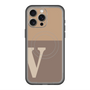 スリムプロテクションプレミアムケース with MagSafe［ オリジナル - initial two tone - V brown ］