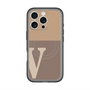 スリムプロテクションプレミアムケース with MagSafe［ オリジナル - initial two tone - V brown ］