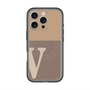 スリムプロテクションプレミアムケース with MagSafe［ オリジナル - initial two tone - V brown ］