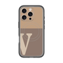 スリムプロテクションプレミアムケース with MagSafe［ オリジナル - initial two tone - V brown ］