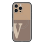 スリムプロテクションプレミアムケース with MagSafe［ オリジナル - initial two tone - V brown ］