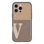 スリムプロテクションプレミアムケース with MagSafe［ オリジナル - initial two tone - V brown ］