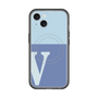 スリムプロテクションプレミアムケース with MagSafe［ オリジナル - initial two tone - V blue ］