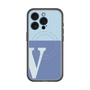 スリムプロテクションプレミアムケース with MagSafe［ オリジナル - initial two tone - V blue ］