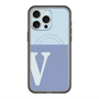 スリムプロテクションプレミアムケース with MagSafe［ オリジナル - initial two tone - V blue ］