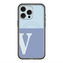 スリムプロテクションプレミアムケース with MagSafe［ オリジナル - initial two tone - V blue ］