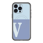 スリムプロテクションプレミアムケース with MagSafe［ オリジナル - initial two tone - V blue ］